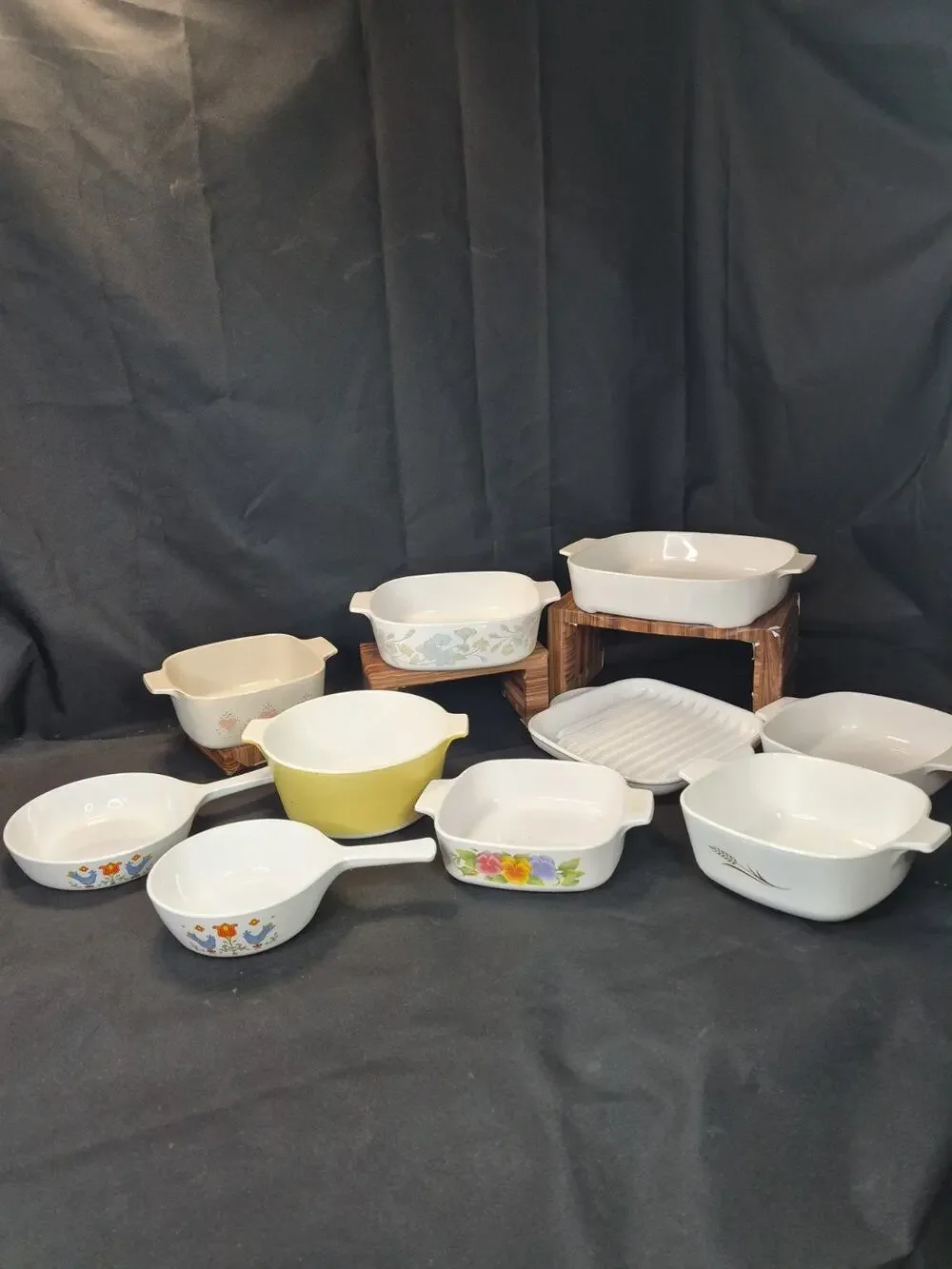 VTG Mixed CorningWare, Country Festival Friendship Wheat Forever Yours 10 Piece
